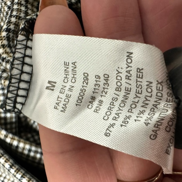 Dynamite A-Line Plaid Skirt with Buttons Academia - Picture 8 of 10